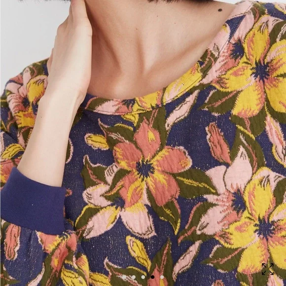 Madewell Shirt Women’s XS Mile(s) by Madewell Long Sleeve Top Floral - Picture 3 of 11